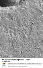 A Channel Emanating from a Crater
