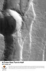 A Crater Gets Torn in Half