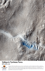 Valleys in Tyrrhena Terra