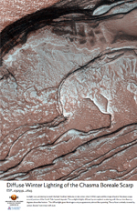 Diffuse Winter Lighting of the Chasma Boreale Scarp 