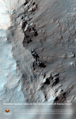 Possible Opaline Silica in the Central Uplift of Elorza Crater