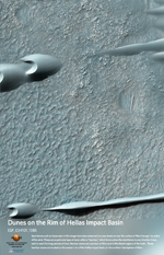Dunes on the Rim of the Hellas Impact Basin