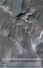 Light-Toned Deposits along Coprates Chasma Slopes