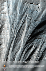 Giant Gullies North of the Argyre Impact Basin