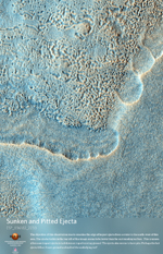 Sunken and Pitted Ejecta