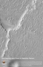 Overlapping Lobate Lava Flows in Daedalia Planum