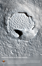 Hardened Dunes in Arcadia Planitia