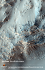 Southeast Rim of Hale Crater