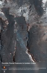 Possible Fluvial Features in Golden Crater