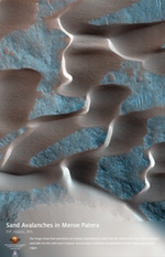 Sand Avalanches in Meroe Patera