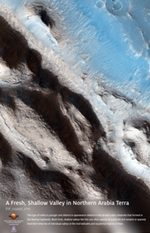 A Fresh, Shallow Valley in Northern Arabia Terra