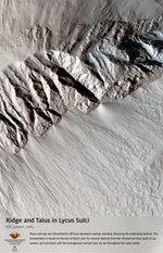 Ridge and Talus in Lycus Sulci