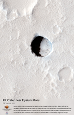 Pit Crater near Elysium Mons