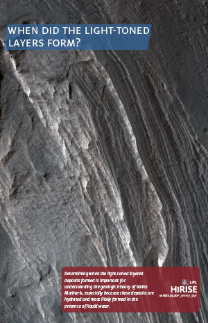When Did the Light-Toned Layers Form?