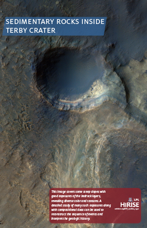 Sedimentary Rocks inside Terby Crater 