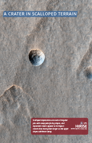 A Crater in Scalloped Terrain