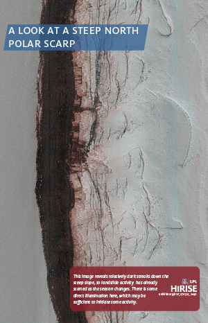 A Look at a Steep North Polar Scarp