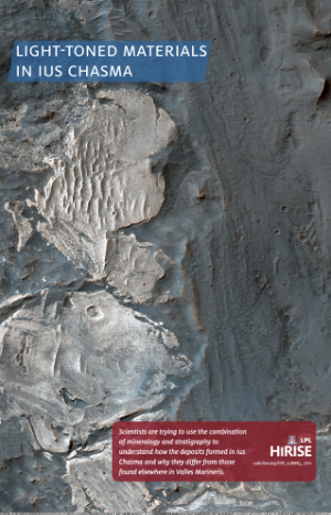 Light-Toned Materials along the Floor and Walls of Ius Chasma