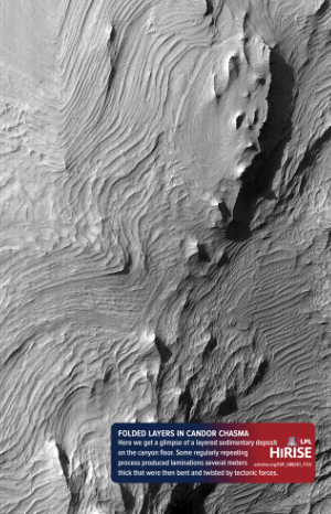 Folded Layers in Candor Chasma