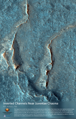 Inverted Channels Near Juventae Chasma