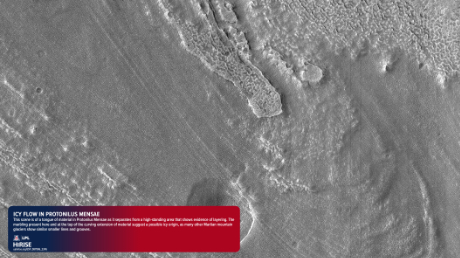 Icy Flow in Protonilus Mensae