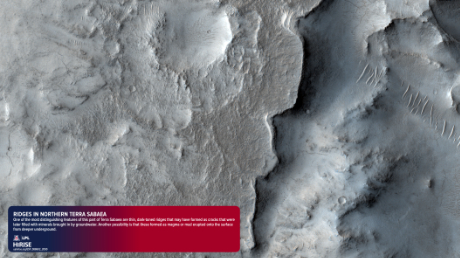 Ridges in Northern Terra Sabaea